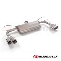 Fiat 124 Spider Ragazzon Axle Back Quad 80 MM Tips - Muffler